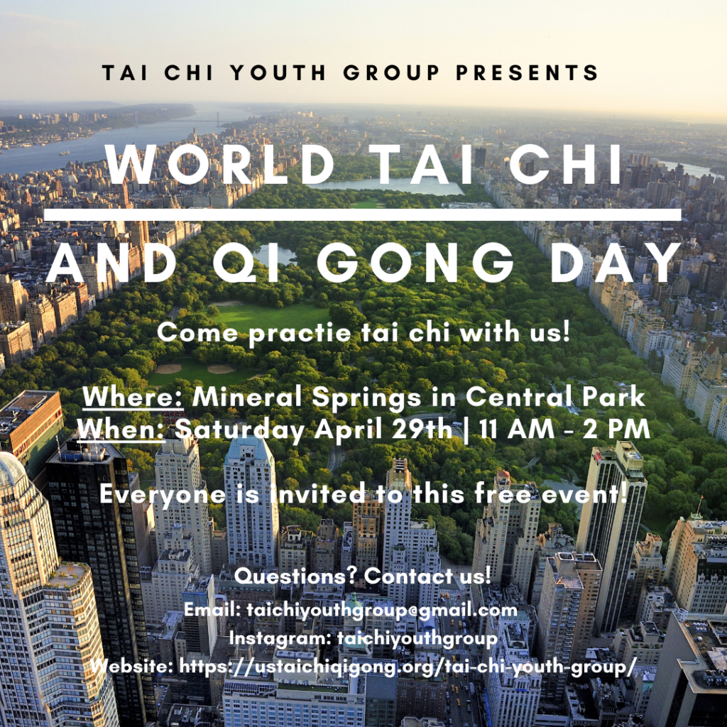 World tai Chi and Qi Gong Day event poster